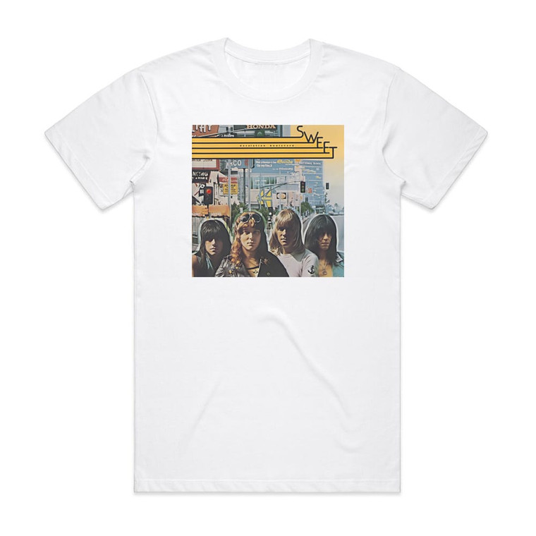 Sweet Desolation Boulevard 1 Album Cover T-Shirt White