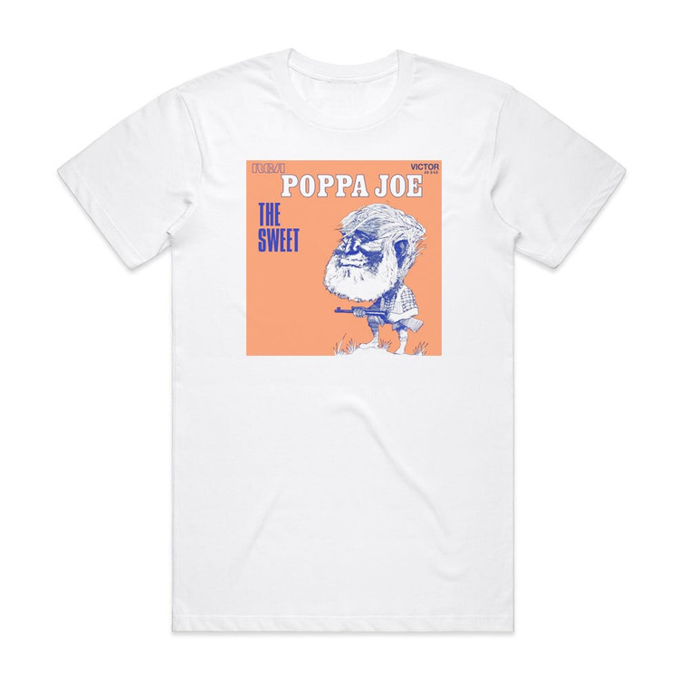 Sweet Poppa Joe Jeanie Album Cover T-Shirt White