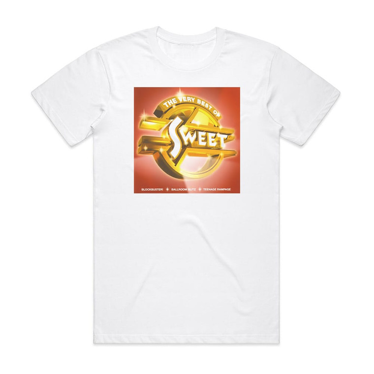 Sweet The Very Best Of Sweet Album Cover T-Shirt White