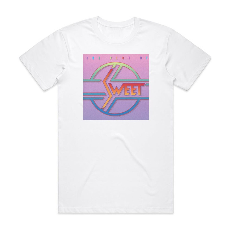 Sweet The Best Of Sweet 1 Album Cover T-Shirt White