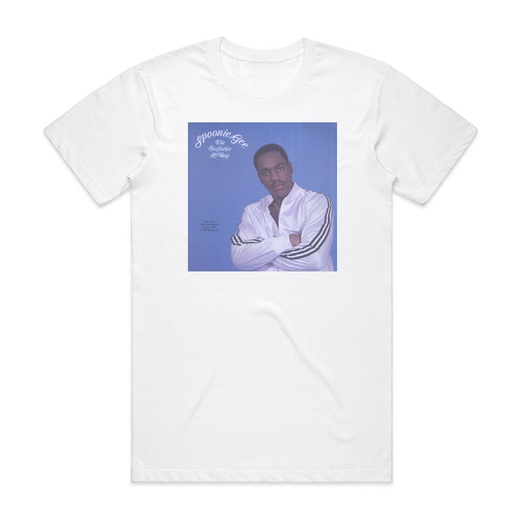 Spoonie Gee The Godfather Of Rap Album Cover T-Shirt White