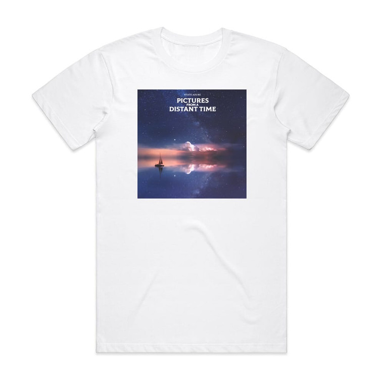 State Azure Pictures From A Distant Time Album Cover T-Shirt White