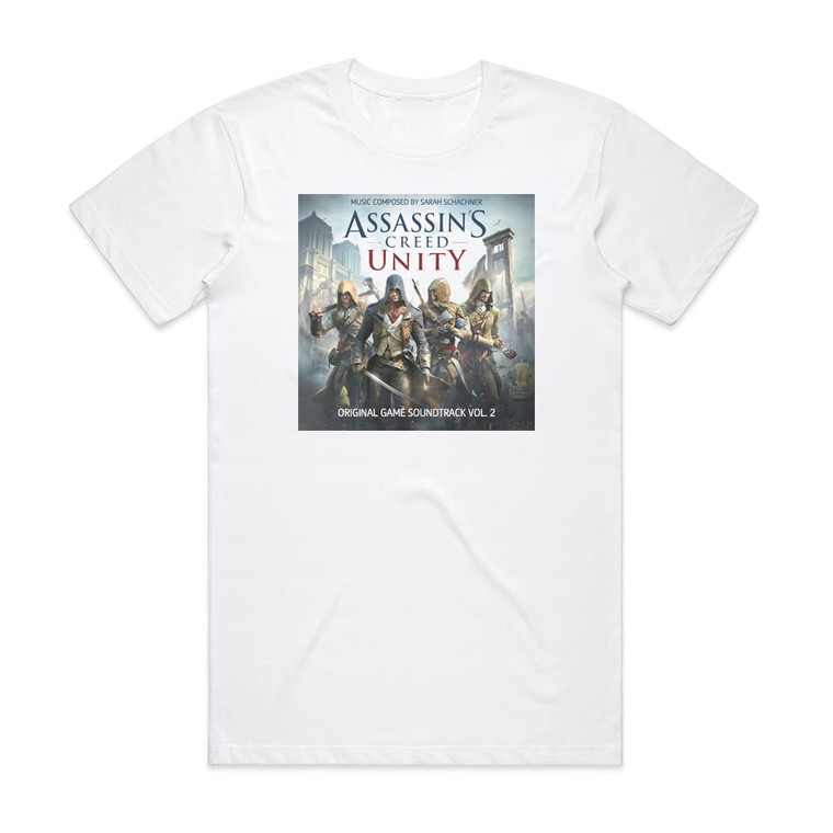 Sarah Schachner Assassins Creed Unity Original Game Soundtrack Vol 2 Album Cover T-Shirt White