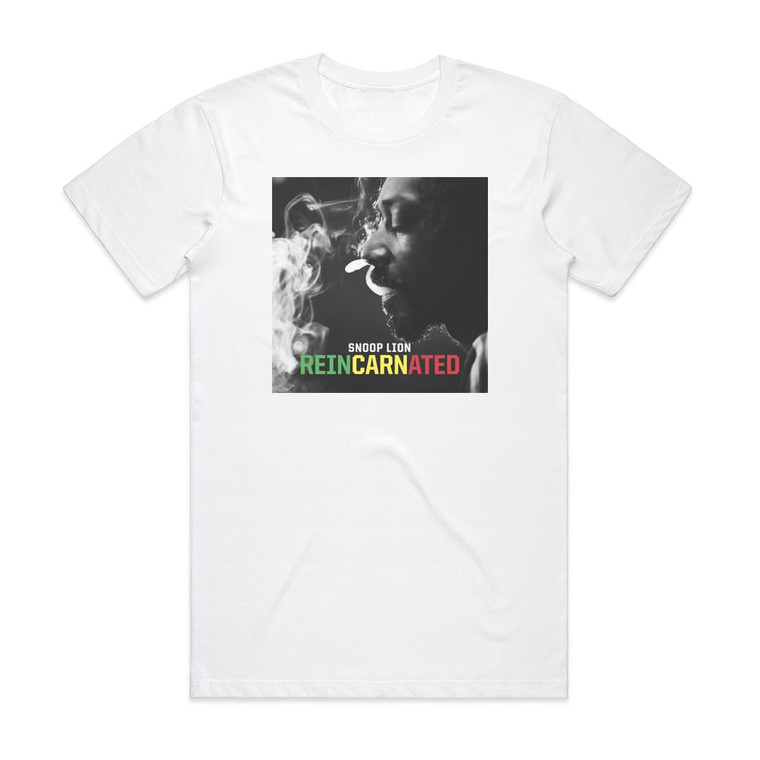 Snoop Lion Reincarnated Album Cover T-Shirt White