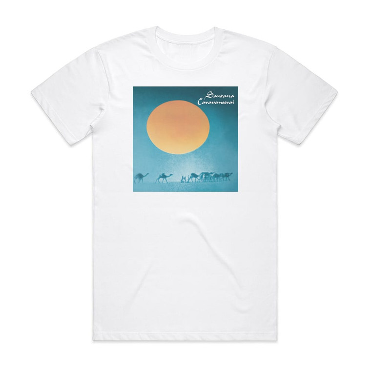 Santana Caravanserai 1 Album Cover T-Shirt White