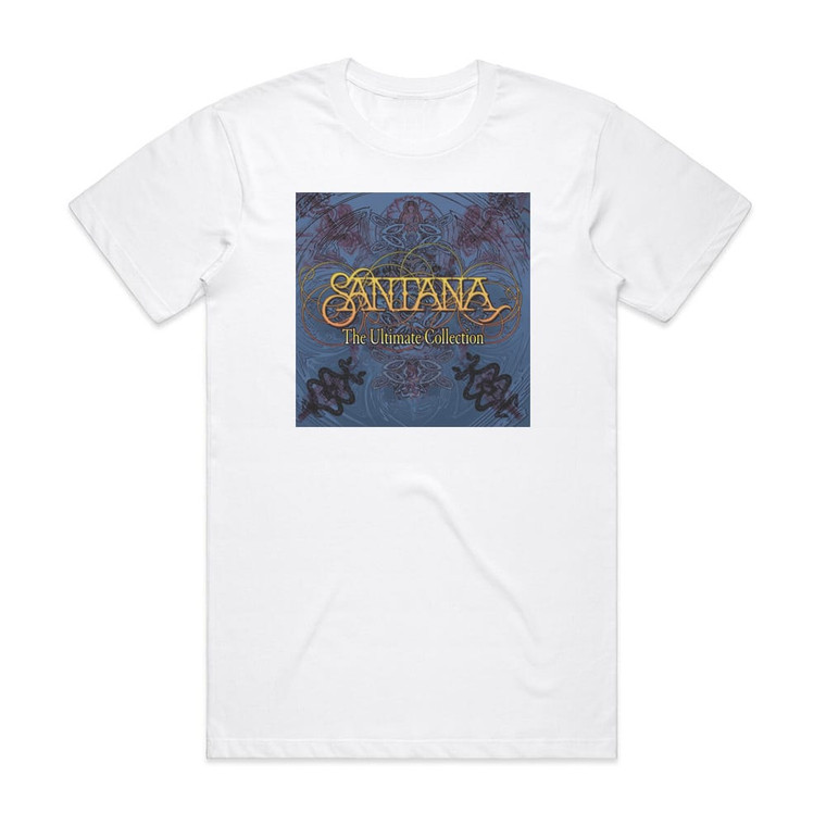 Santana The Ultimate Collection 1 Album Cover T-Shirt White