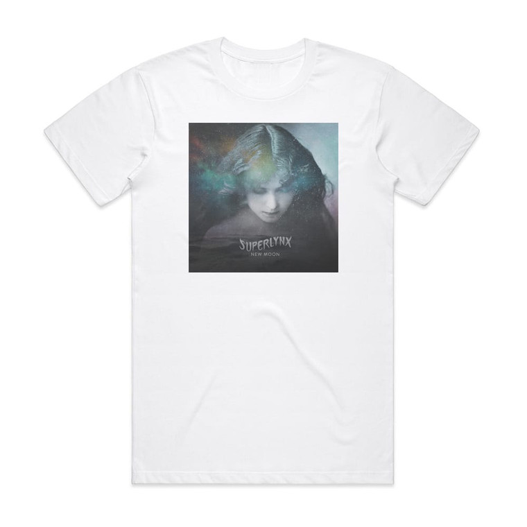Superlynx New Moon Album Cover T-Shirt White