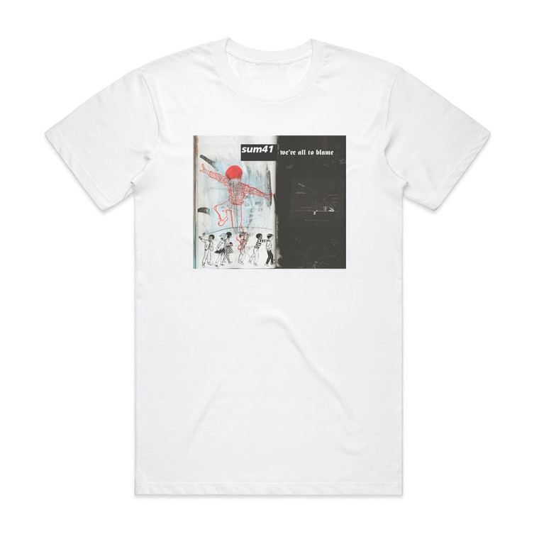 Sum 41 Were All To Blame 1 Album Cover T-Shirt White