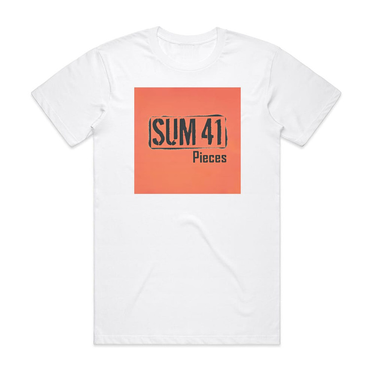 Sum 41 Pieces 1 Album Cover T-Shirt White