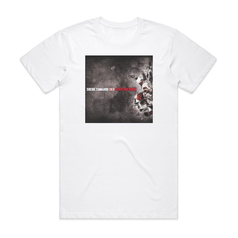 Suicide Commando Attention Whore Album Cover T-Shirt White