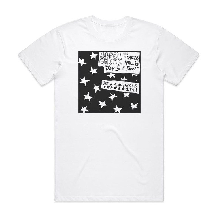 Superchunk Clambakes Vol 6 One In A Row Album Cover T-Shirt White