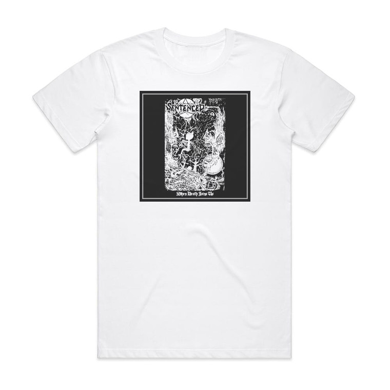 Sentenced When Death Join Us Album Cover T-Shirt White