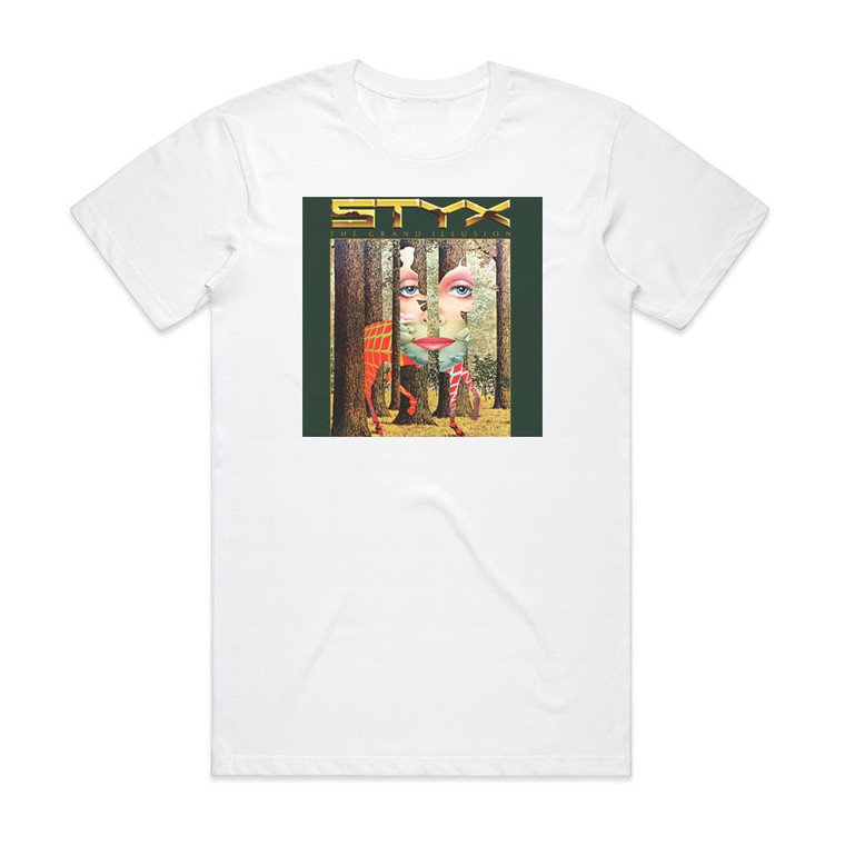 Styx The Grand Illusion 1 Album Cover T-Shirt White