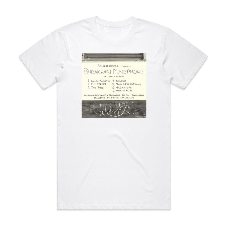 Squarepusher Budakhan Mindphone Album Cover T-Shirt White