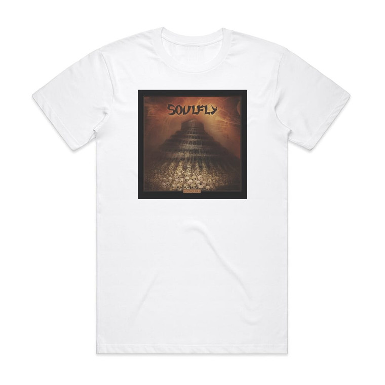 Soulfly Conquer 1 Album Cover T-Shirt White