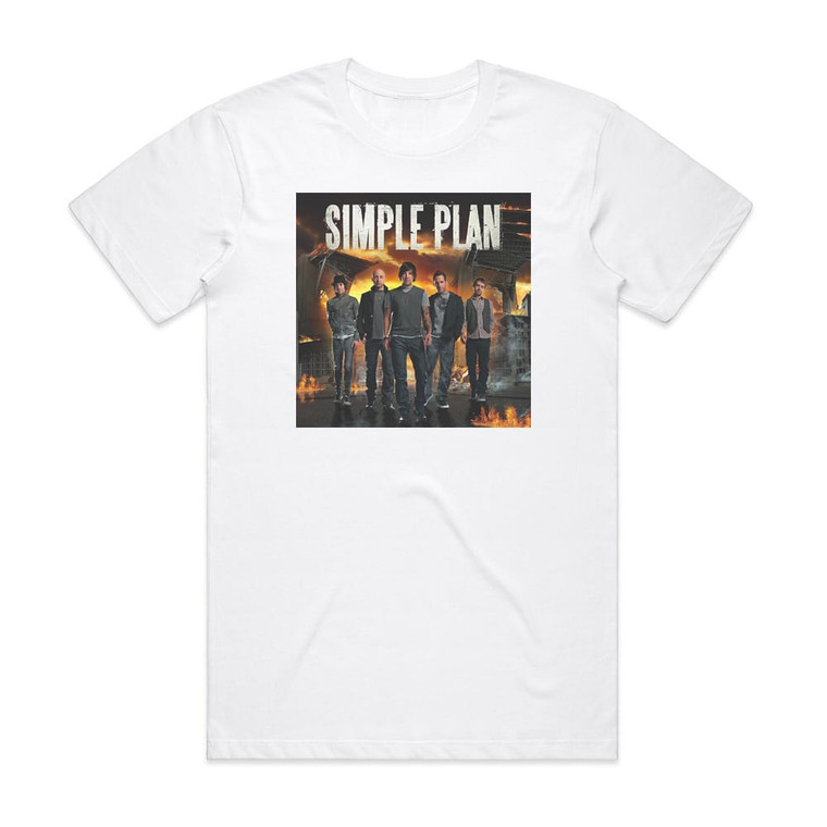 Simple Plan Simple Plan 1 Album Cover T-Shirt White