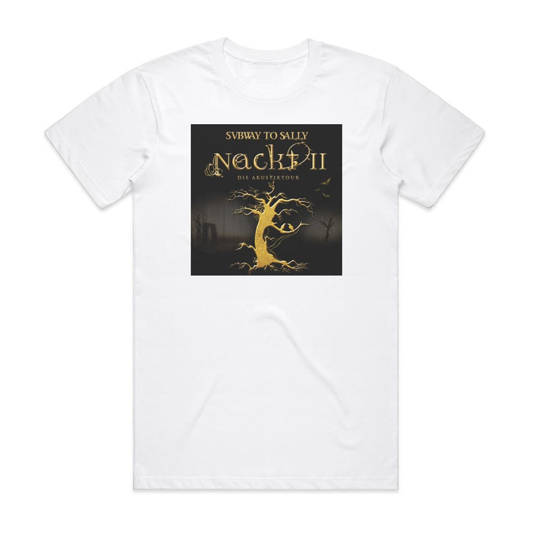 Subway to Sally Nackt Ii Album Cover T-Shirt White