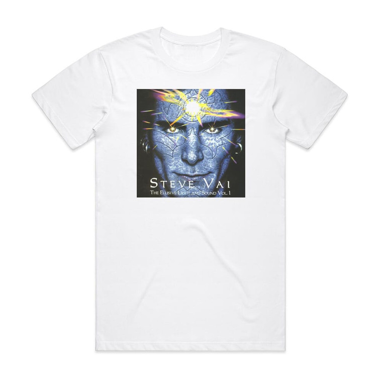 Steve Vai The Elusive Light And Sound Volume 1 Album Cover T-Shirt White