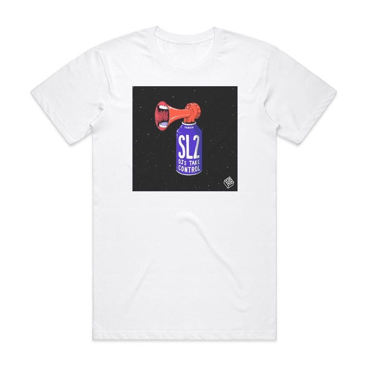 SL2 Djs Take Control Album Cover T-Shirt White