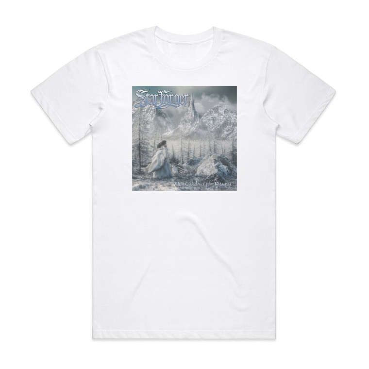 Starforger Wreath Of Frost Album Cover T-Shirt White Starforger Wreath Of Frost Album Cover T-Shirt White