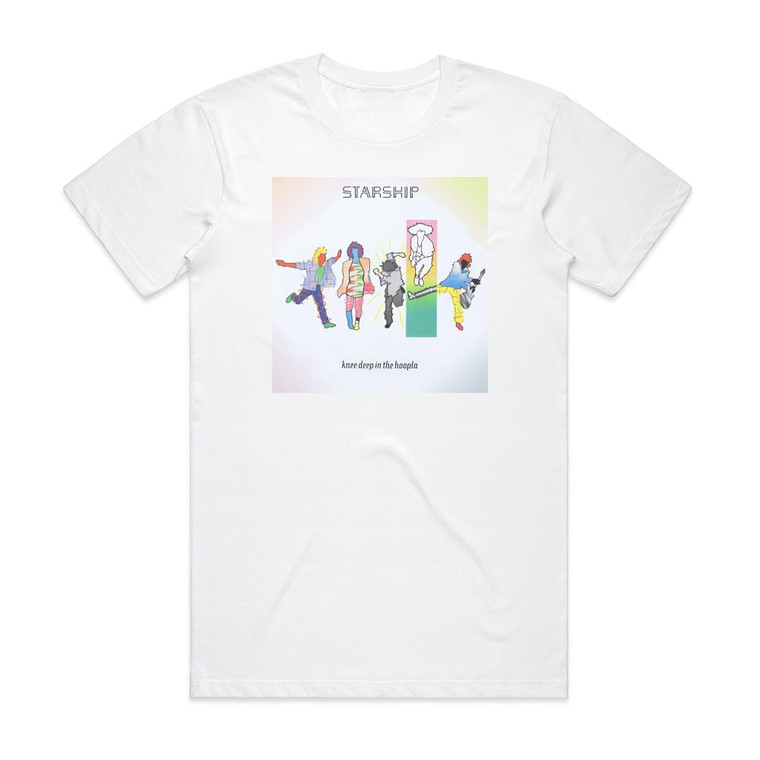 Starship Knee Deep In The Hoopla Album Cover T-Shirt White