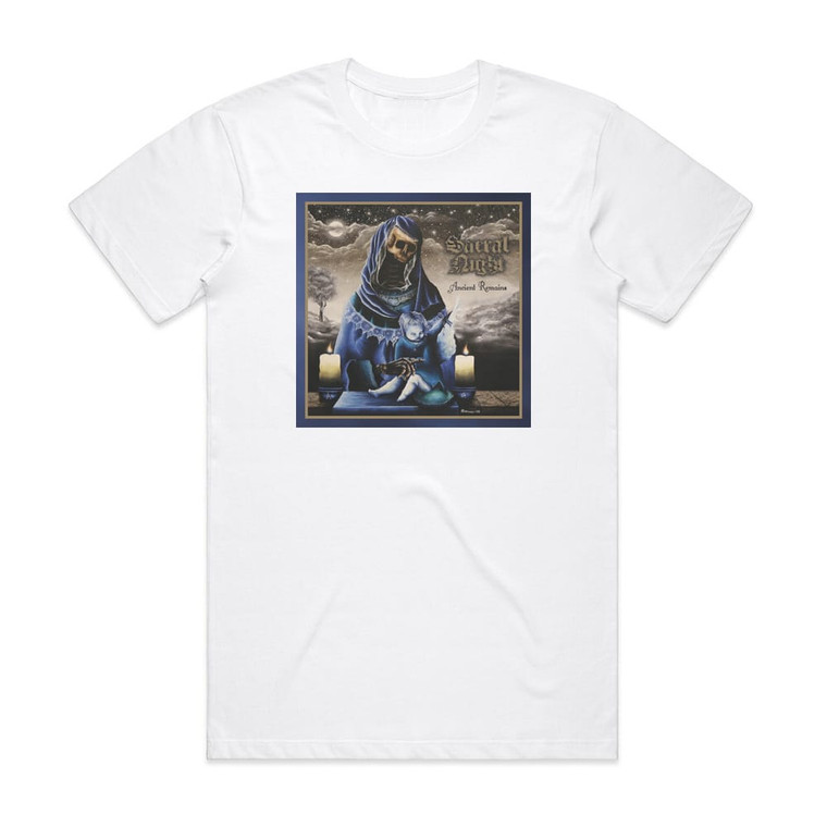 Sacral Night Ancient Remains Album Cover T-Shirt White