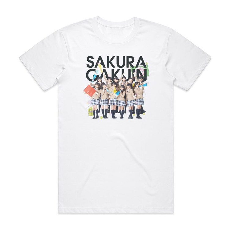 Sakura Gakuin  2013 3 Album Cover T-Shirt White