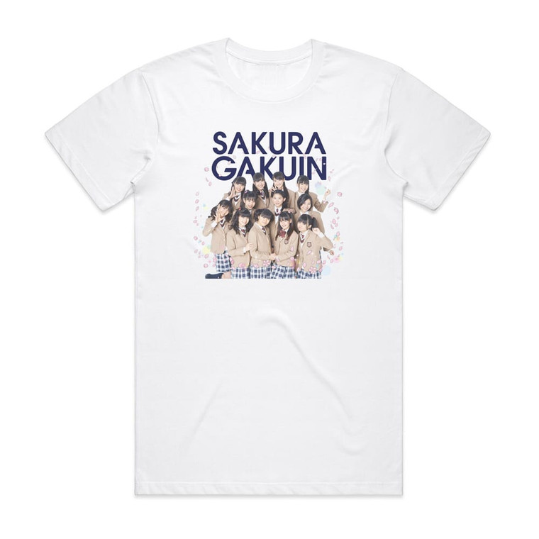 Sakura Gakuin  2013 2 Album Cover T-Shirt White