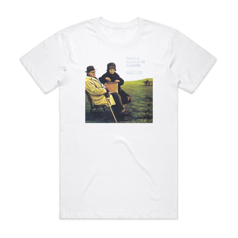 Samla Mammas Manna Mltid Album Cover T-Shirt White