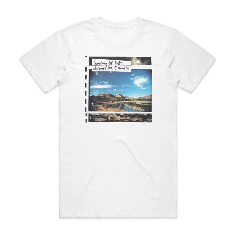 Something for Kate Elsewhere For 8 Minutes Album Cover T-Shirt White