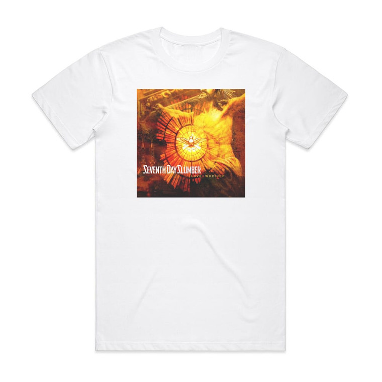 Seventh Day Slumber Love And Worship Album Cover T-Shirt White
