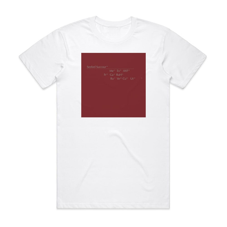 Seefeel Succour 1 Album Cover T-Shirt White Seefeel Succour 1 Album Cover T-Shirt White