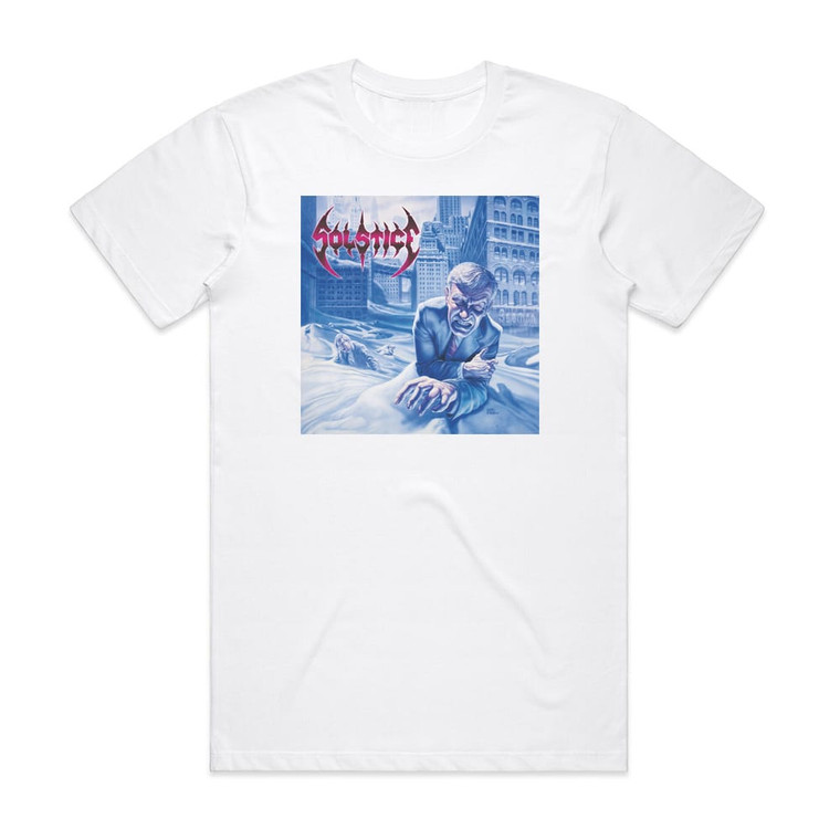 Solstice Pray For The Sentencing Album Cover T-Shirt White