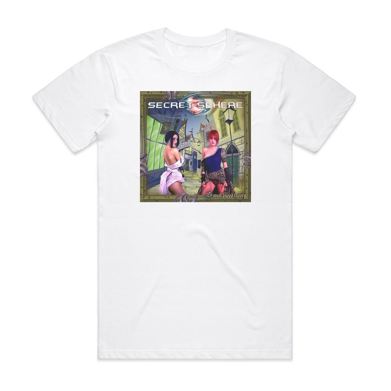 Secret Sphere Sweet Blood Theory Album Cover T-Shirt White