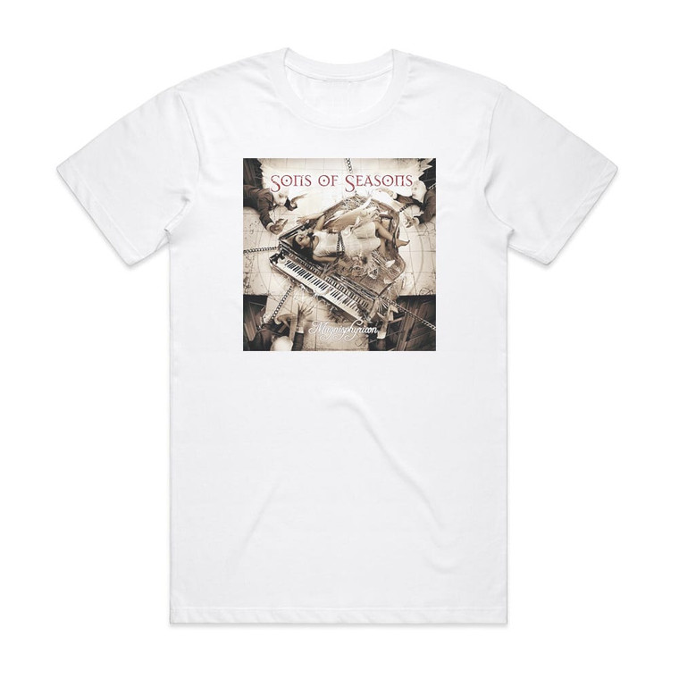 Sons of Seasons Magnisphyricon Album Cover T-Shirt White
