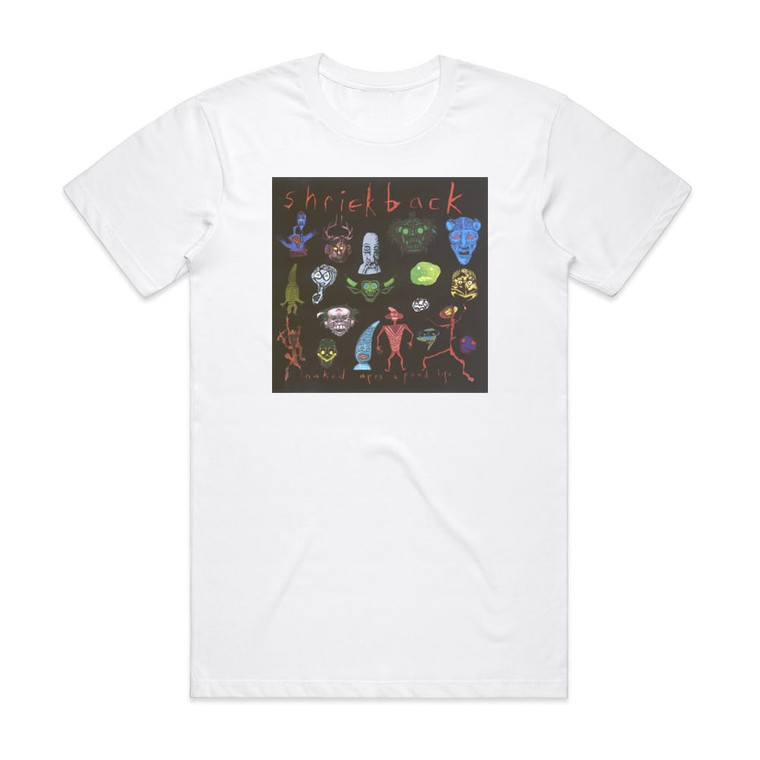 Shriekback Naked Apes Pond Life Album Cover T-Shirt White