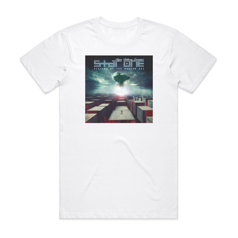 Star One Victims Of The Modern Age Album Cover T-Shirt White