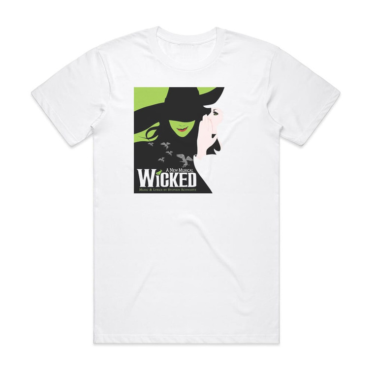 Stephen Schwartz Wicked 2003 Original Broadway Cast Album Cover T-Shirt White