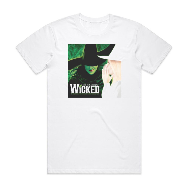 Stephen Schwartz Wicked 2003 Original Broadway Cast 1 Album Cover T-Shirt White