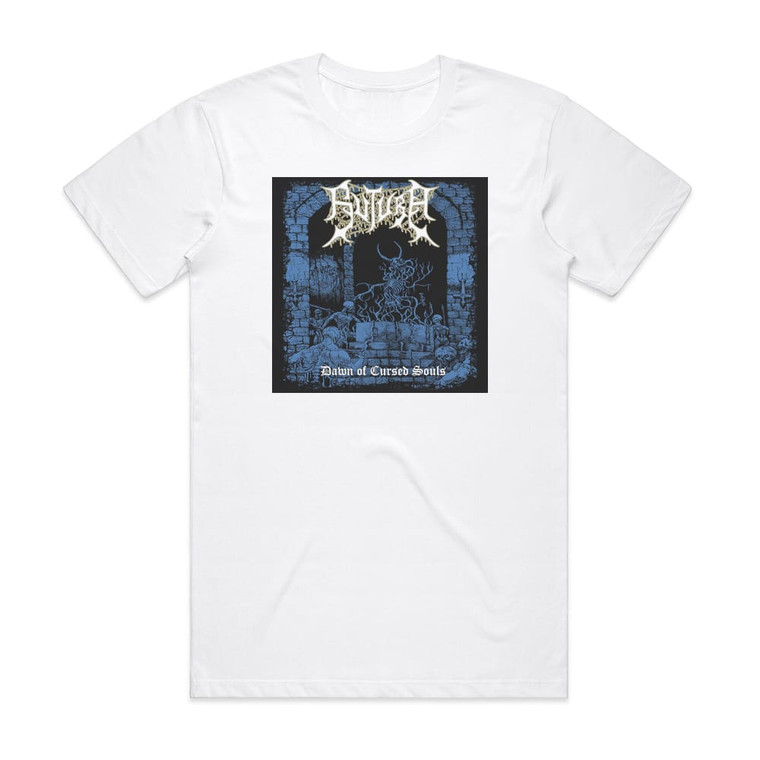 Sutura Dawn Of Cursed Souls Album Cover T-Shirt White