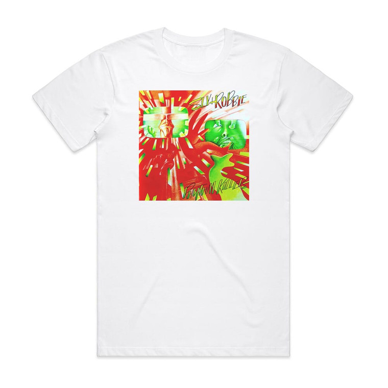 Sly and Robbie Rhythm Killers Album Cover T-Shirt White