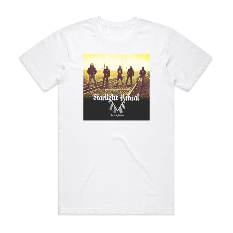Starlight Ritual Age Of The Universe Album Cover T-Shirt White