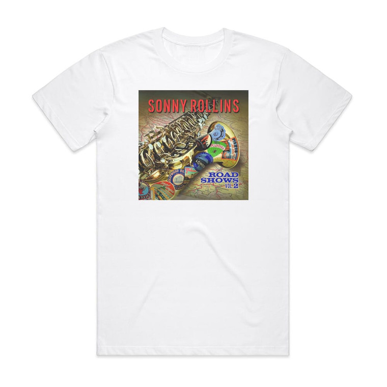 Sonny Rollins Road Shows Volume 2 Album Cover T-Shirt White