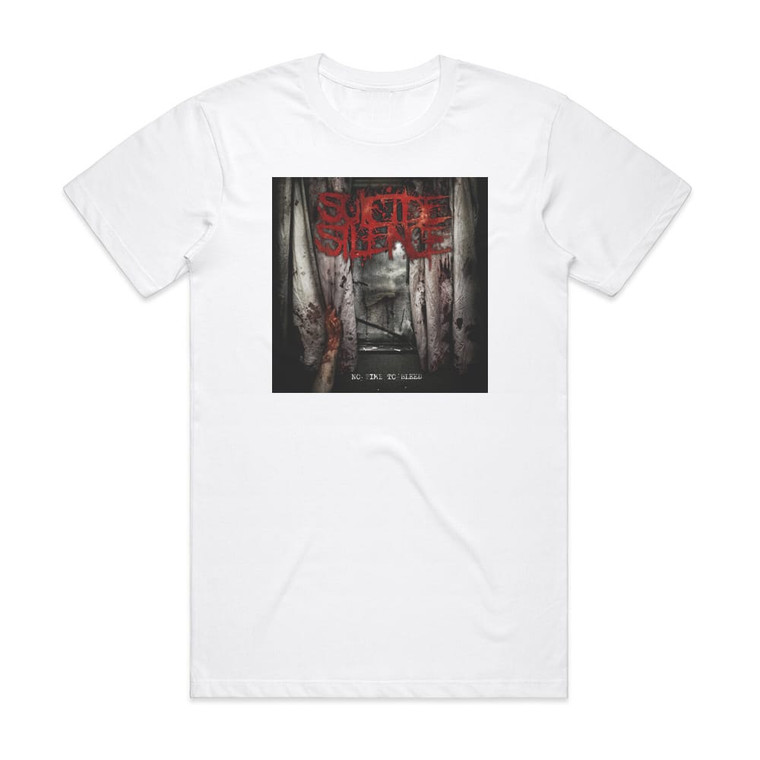 Suicide Silence No Time To Bleed 1 Album Cover T-Shirt White Suicide Silence No Time To Bleed 1 Album Cover T-Shirt White