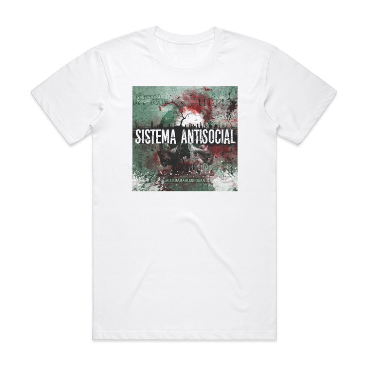 Soziedad Alkoholika Sistema Antisocial Album Cover T-Shirt White