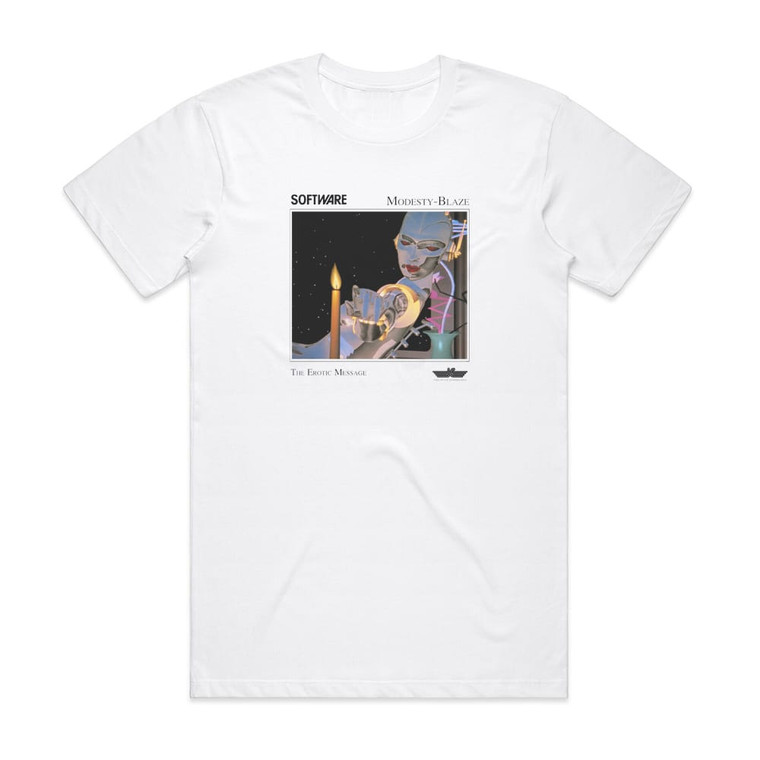 Software Modesty Blaze Album Cover T-Shirt White