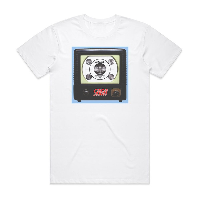 Saga Network Album Cover T-Shirt White