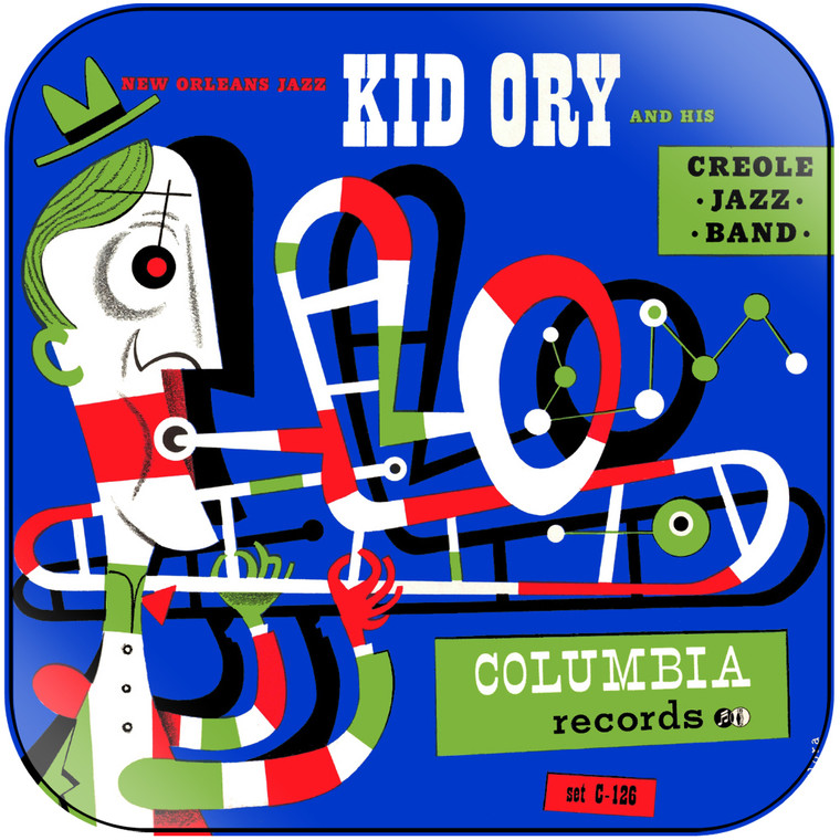 Kid Orys Creole Jazz Band Kid Ory And His Creole Jazz Band Album Cover Sticker