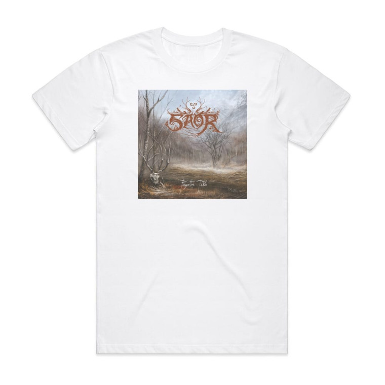 Saor Forgotten Paths Album Cover T-Shirt White