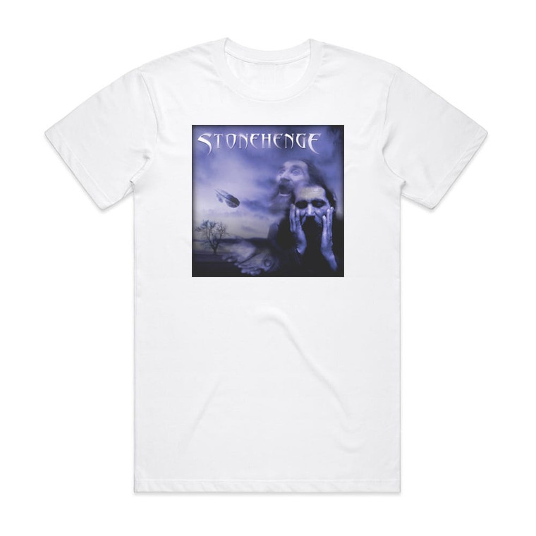 Stonehenge Angelo Salutante Album Cover T-Shirt White
